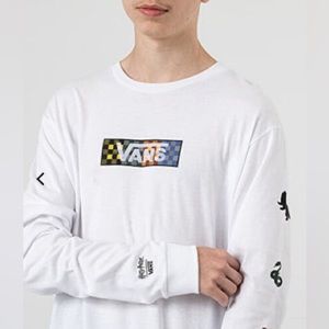 Harry Potter x Vans Youth Size L Four Houses Long Sleeve Graphic Shirt NWT(read)